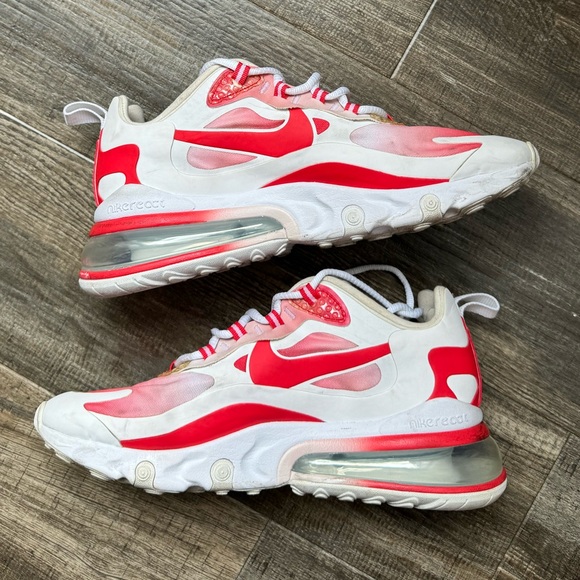 Nike air max 270 react SE white red 9.5 - Picture 2 of 5